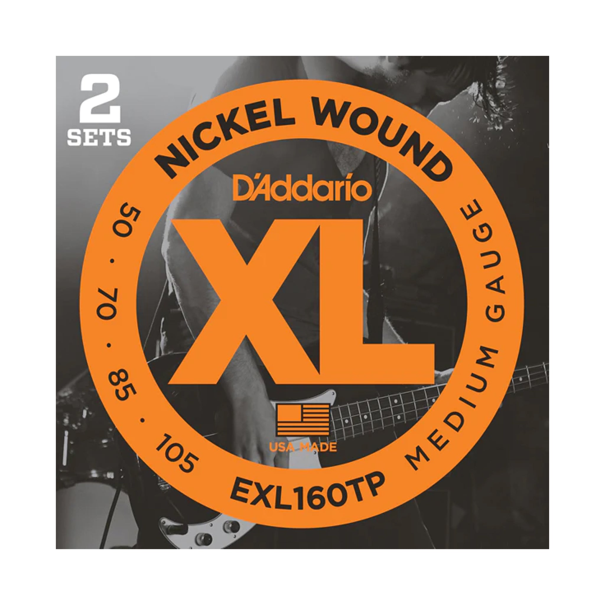 EXL160TP Nickel Wound Bass [Medium 50-105] 2パックセット