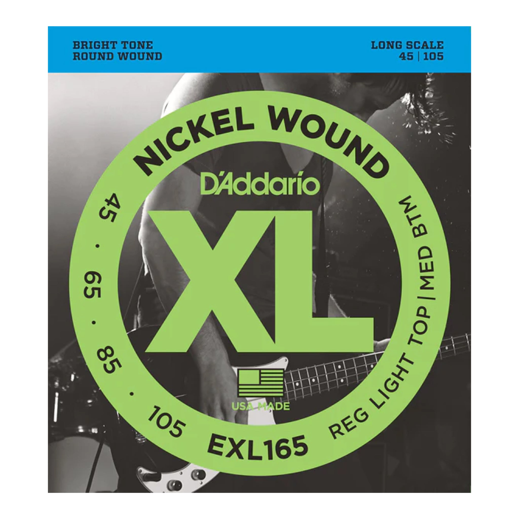 EXL165 Nickel Wound Bass [Regular Light Top-Medium Bottom 45-105]